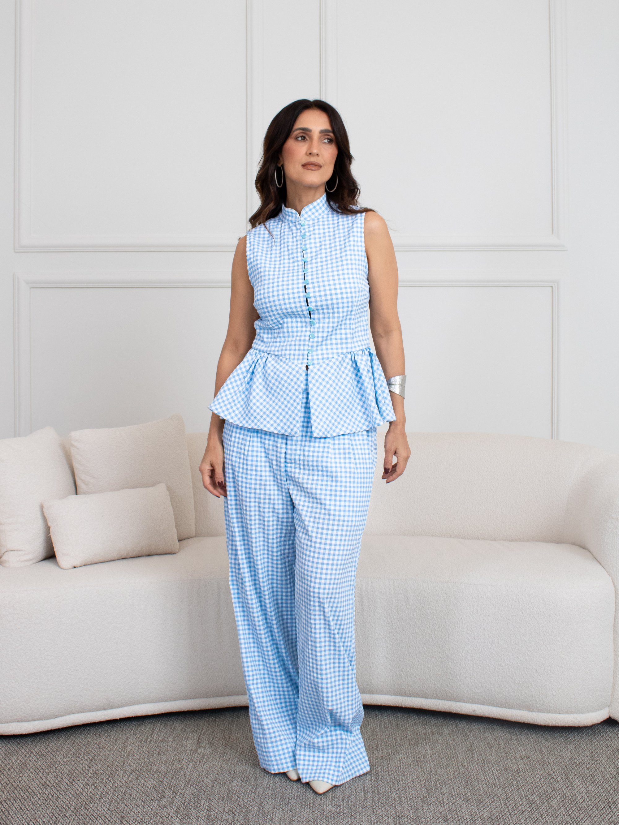 Blusa Luna - Xadrez Vichy