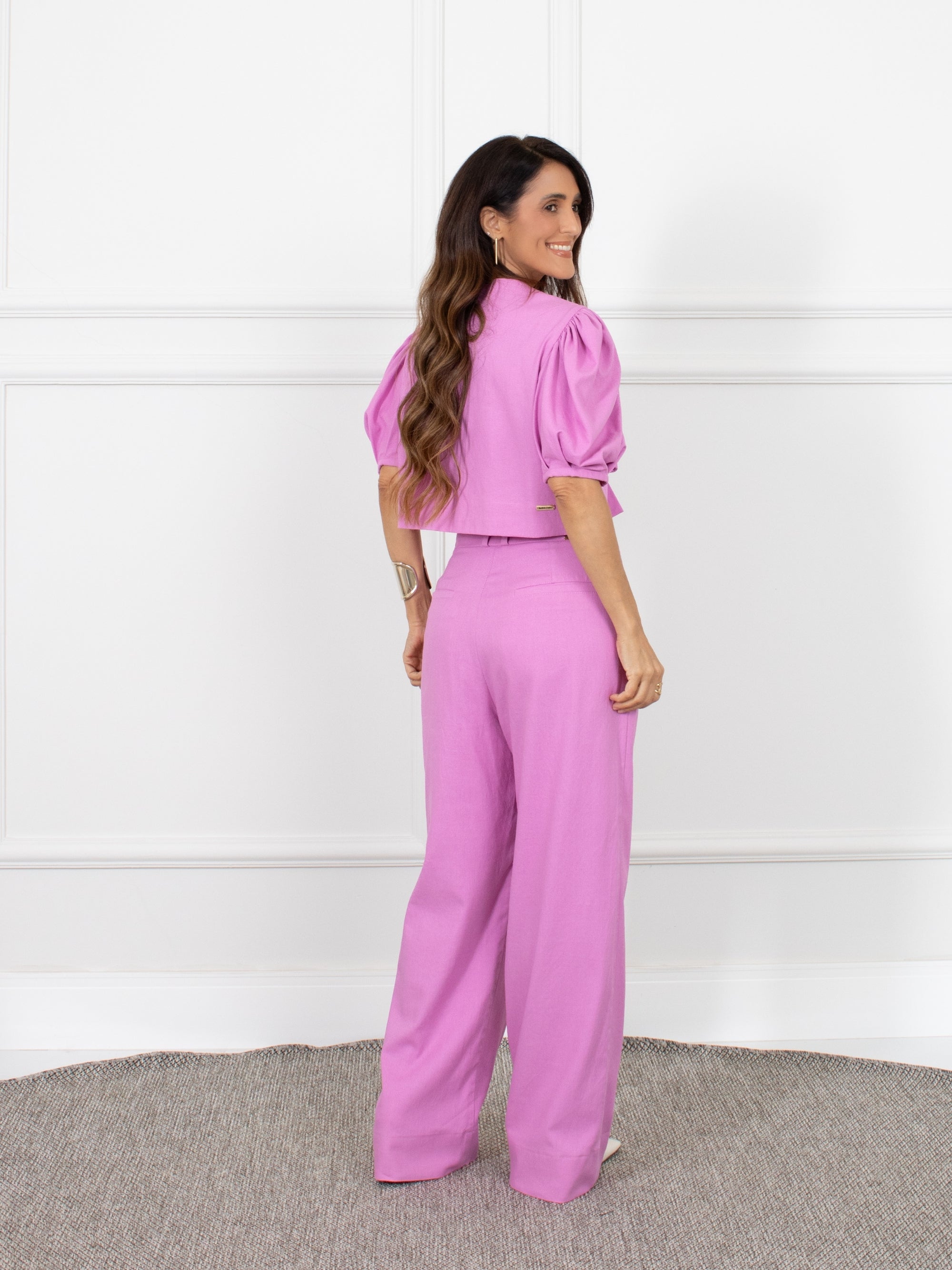 Blusa três laços - Rosa