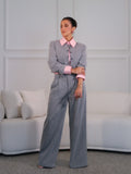 Casaco cropped mariana - Cinza mescla
