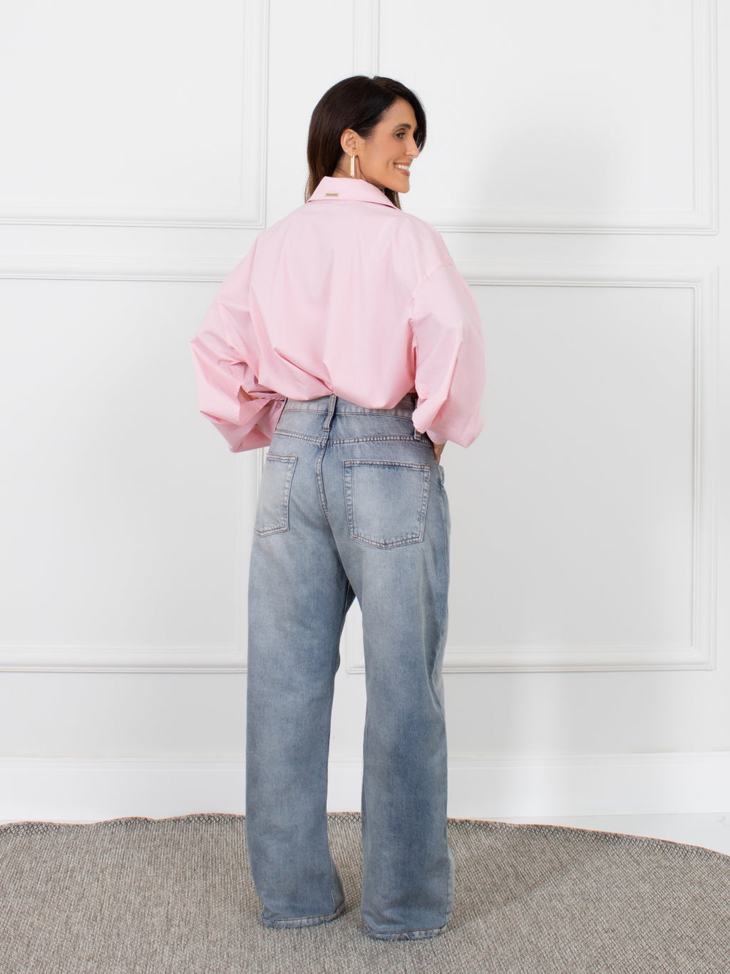 Camisa com Elastico - Rosa