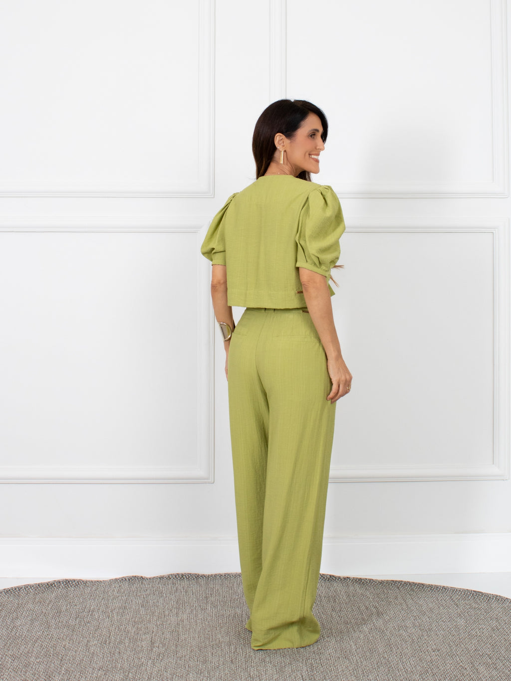 Blusa três laços - Verde