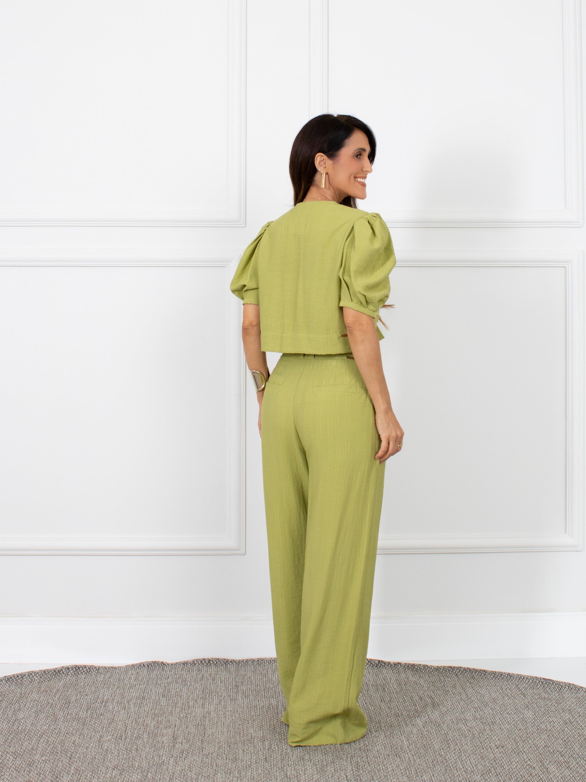 Blusa três laços - Verde