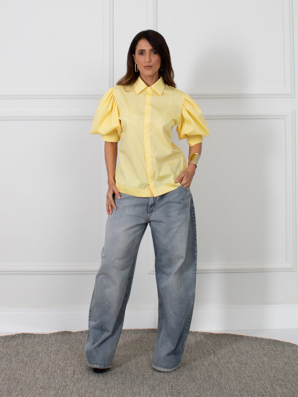 Camisa Estella Manga Bufante