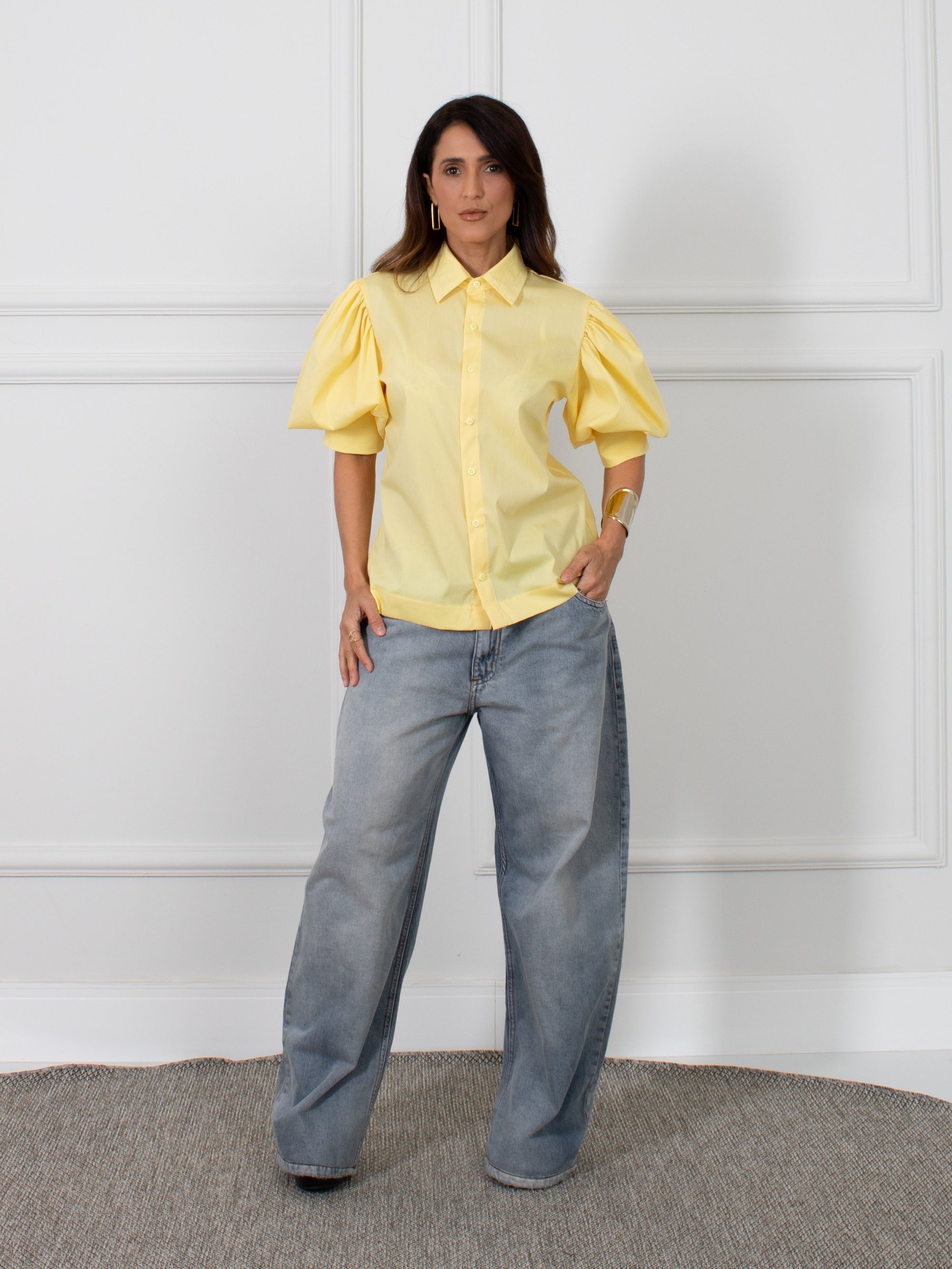 Camisa Estella Manga Bufante