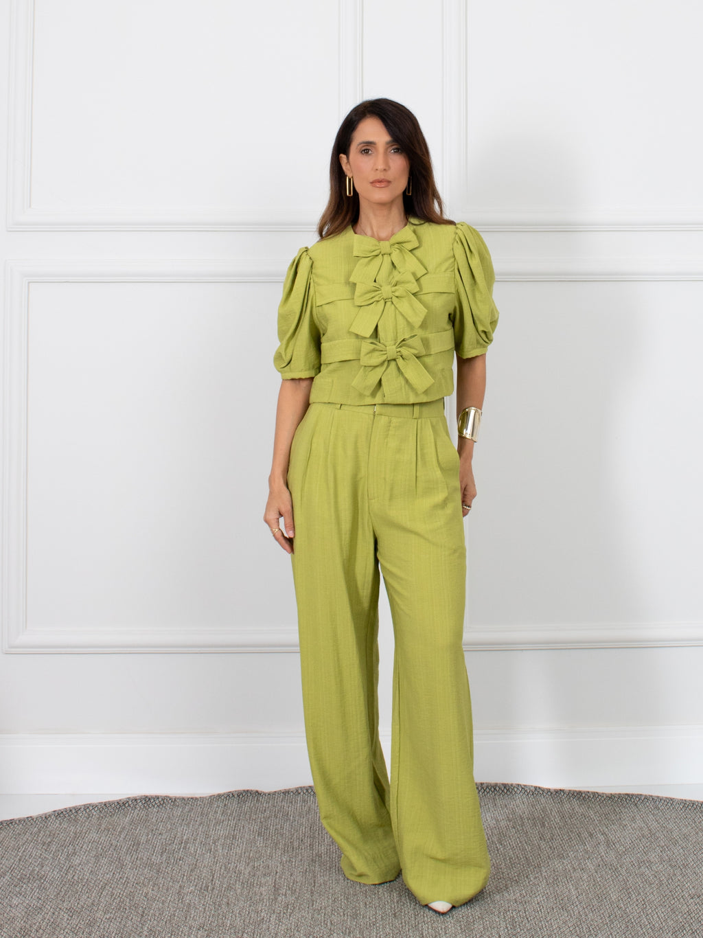 Blusa três laços - Verde