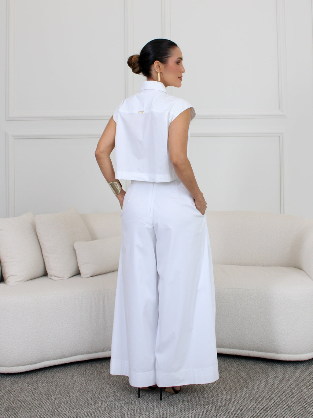 Camisa Curta Sem Manga