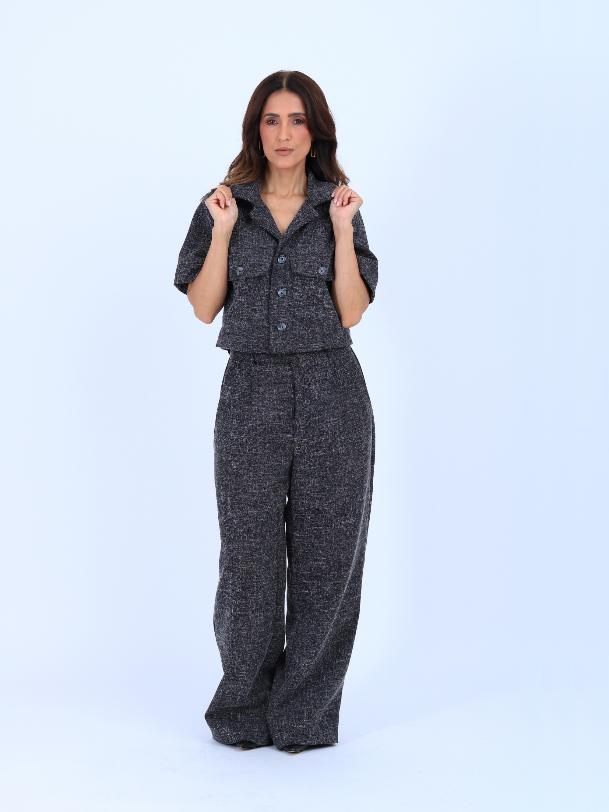 Camisa Curta Júlia - Grisalho