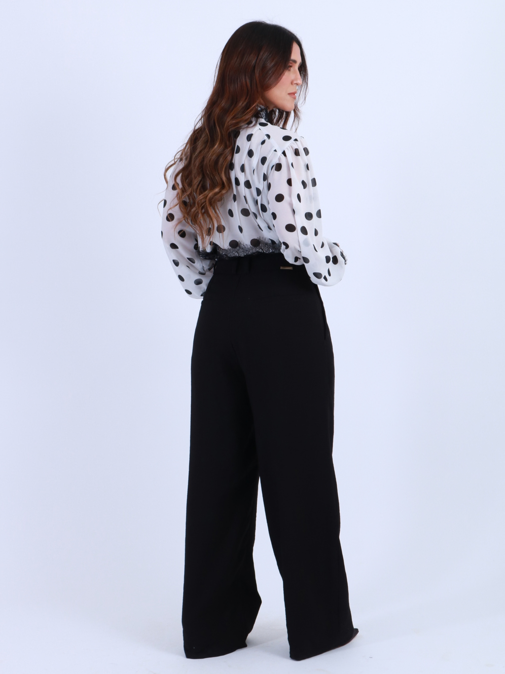 Blusa de Poá Com renda