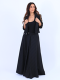 Saia risca de giz preto