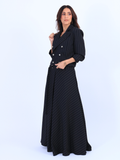 Blazer Risca de giz Preto